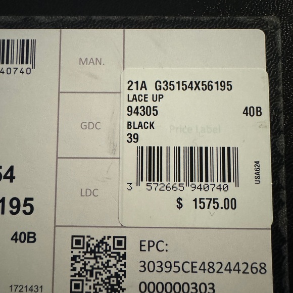 Chanel classic black patten lace up combat boot. - Picture 7 of 10